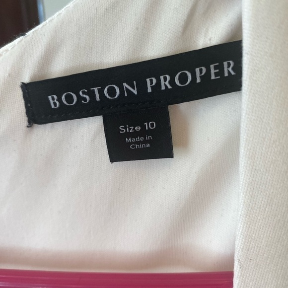 NWT BOSTON PROPER OFF WHITE DRESS SIZE 10 SEE MEASUREMENTS - Picture 2 of 8